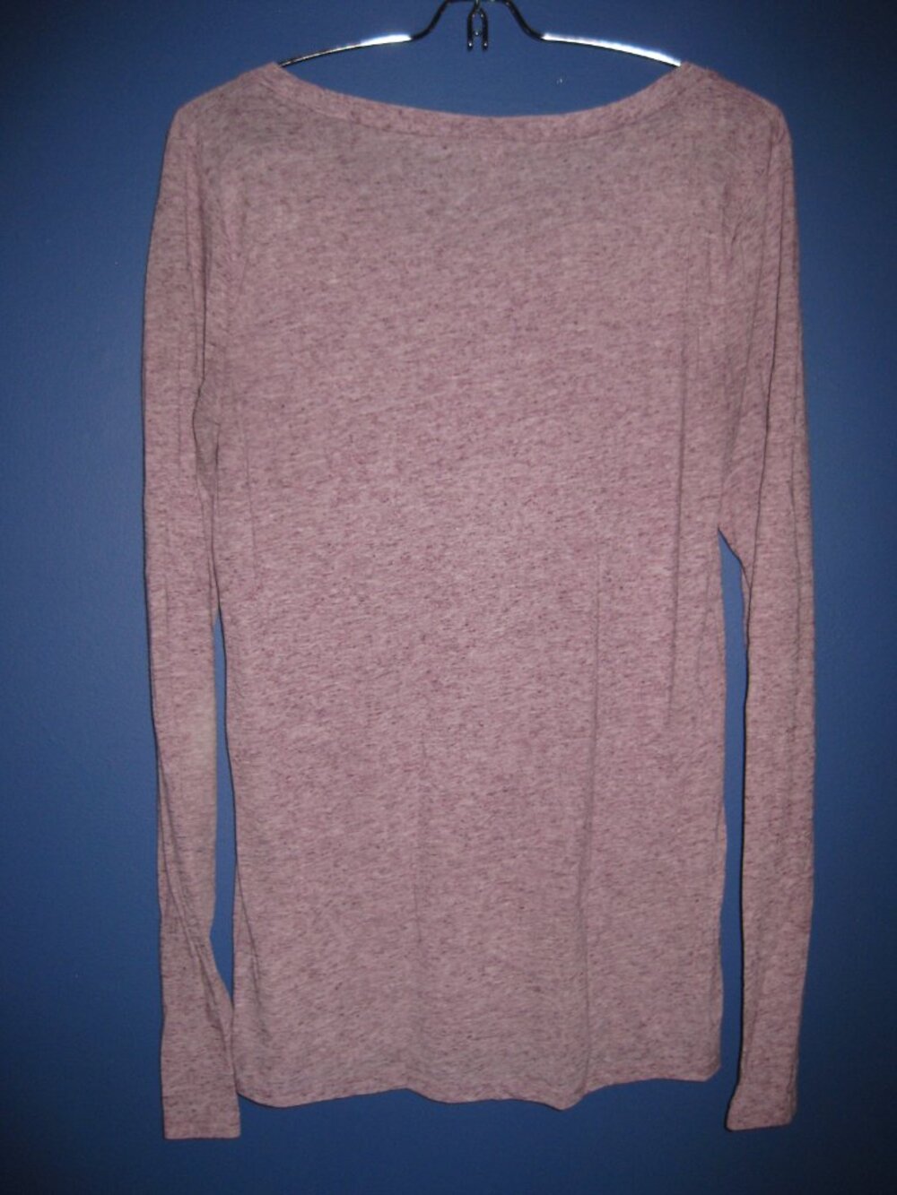 Lightweight Heathered Purple Victoria's Secret Size Medium Long Sleeve Shirt - Picture 3 of 3